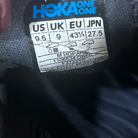 Hoka One One Hopara Men's Ombre Blue Provincial Blue US9.5 - Picture 13 of 13